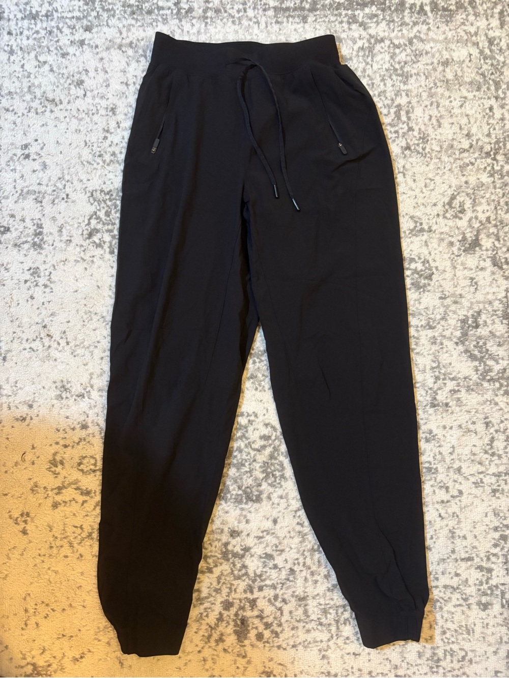 lululemon athletica Black Drawstring Joggers with Zip Pockets